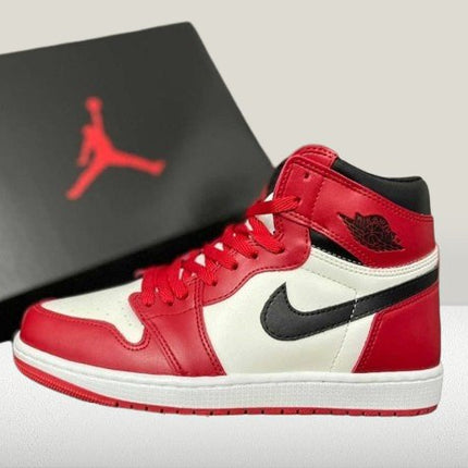 Side view of the Jordan 1 Chicago 